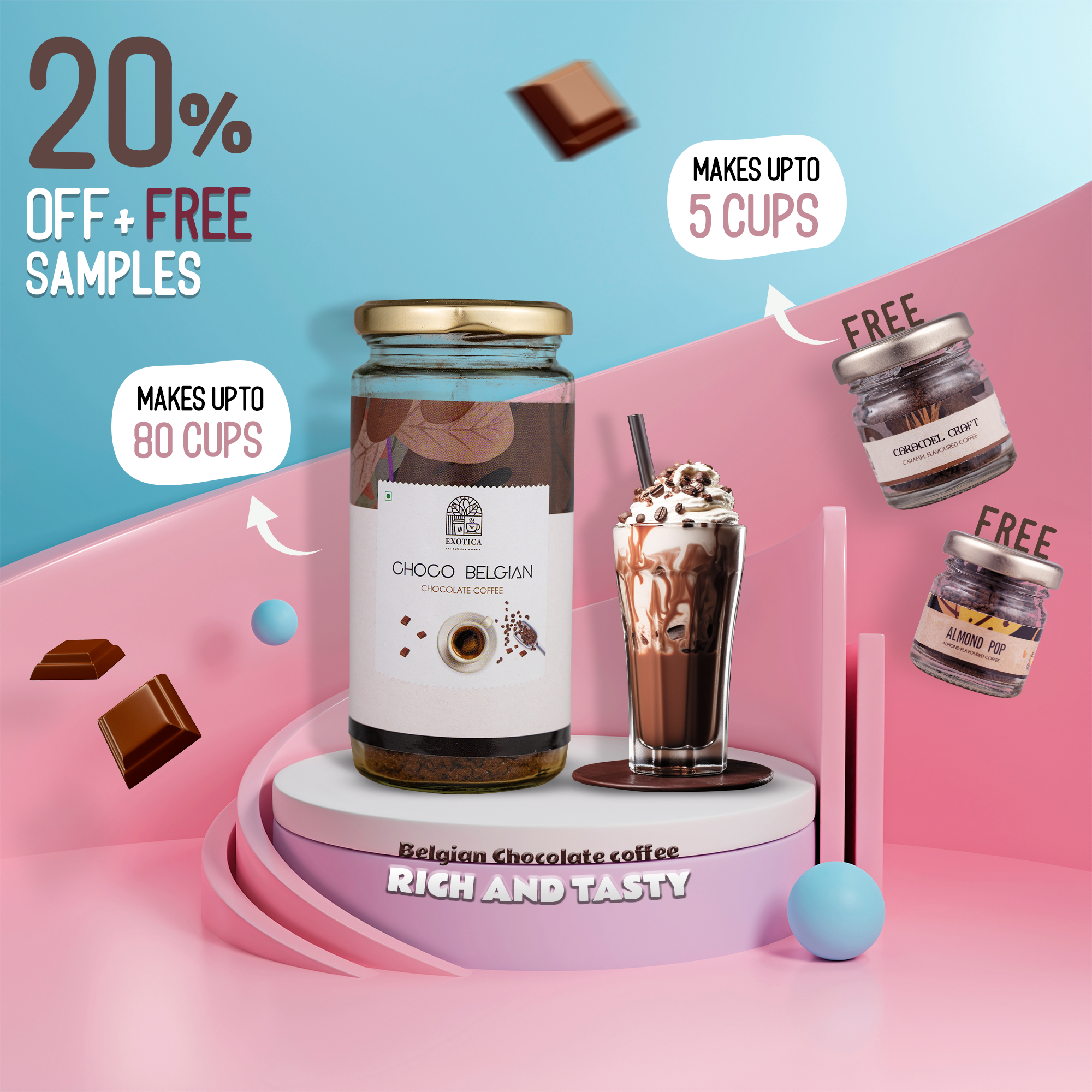 Exotica Choco Belgian Coffee 100g