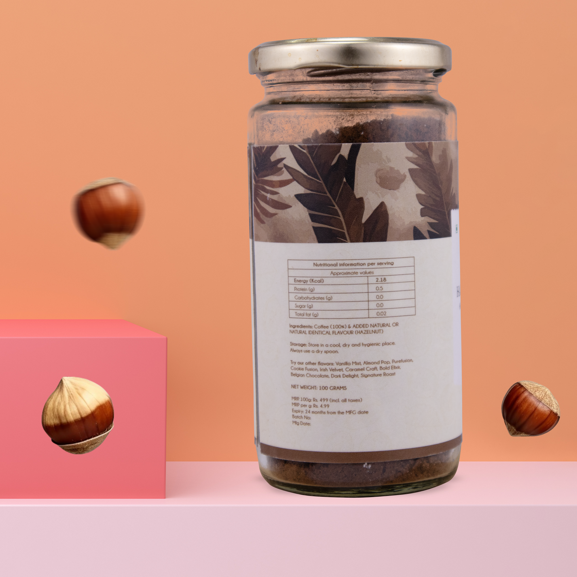 Exotica Hazelnut Heaven Coffee 100g